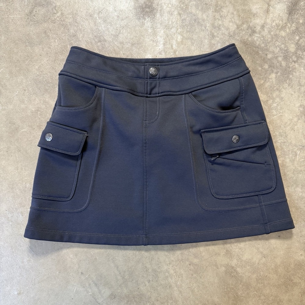 Athleta Skirt Womens‎ Size XS Gray Fleece Lined Cargo Pocket Snowslide